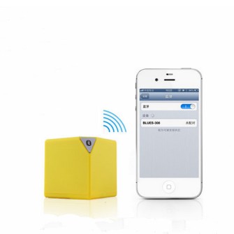 Square portable wireless bluetooth speaker