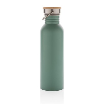 XD Design Modern stainless steel bottle with bamboo lid P436.837