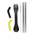 XD Design Tierra 2pcs straw and cutlery set in pouch P269.557