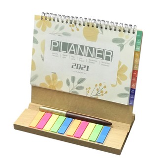 Memo-style Storage Solid Sood Desk Calendar