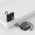 Mini Self-Contained Cable 10000mAh Portable Charger Power Bank