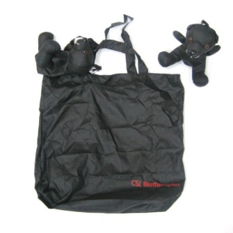 Bear shape nylon bag