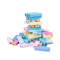 兒童彩色堆疊積木棋盤遊戲