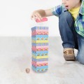儿童彩色堆叠积木棋盘游戏