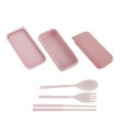 Folding Wheat Straw Tableware Set