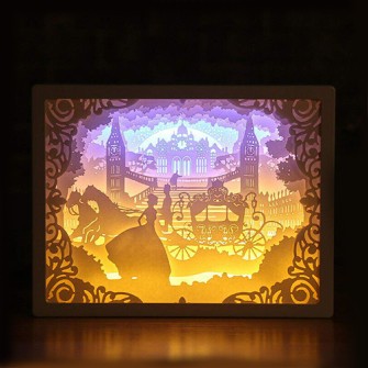 LED Paper Sculpture Light Box