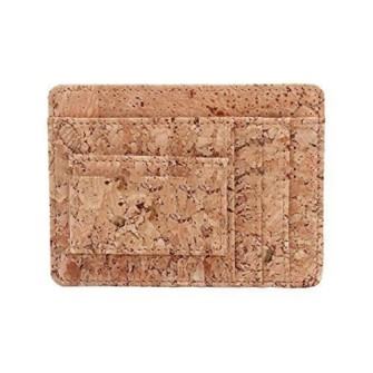 Cork magnet RFID card holder