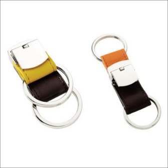 Metal/Leather Keyholder