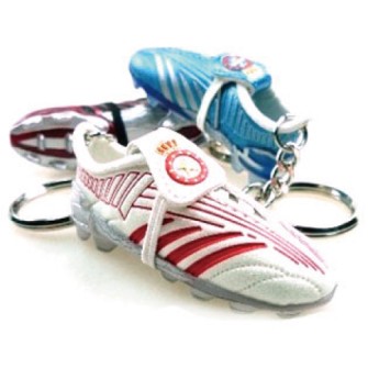 PU soccer shoe keychain