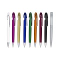 Plastic push ballpoint pen