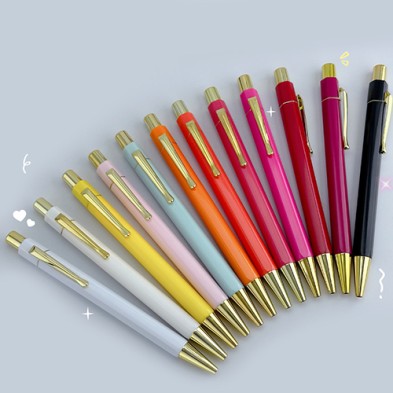 Hexagonal click ballpoint pen