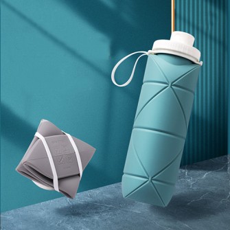 Travel Silicone Collapsible Sports Water Bottle