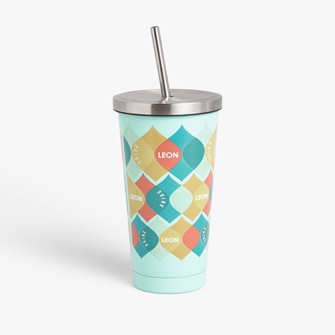 Stainless Steel Straw Coffee Mug 700ml