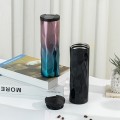 菱型漸變色不銹鋼保溫杯500ml