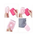 Silicone storage towel pocket set