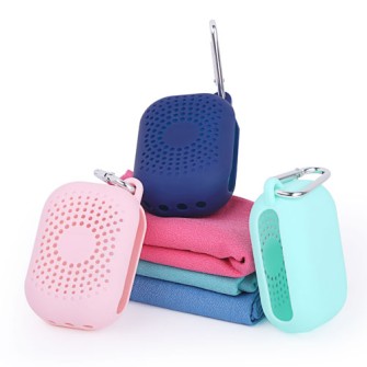 Silicone storage towel pocket set