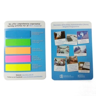 Diecut sticky memo pad with cover - HKBU