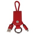 Leather Keychain USB Cable