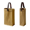 Washed Kraft Paper Double Wine Bag
