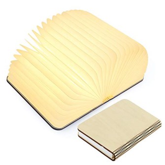 USB Rechargeable Wooden Led Book Lamp 880mah